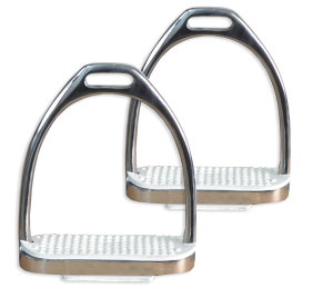 Estribo inglés inoxidable con taco "Los Nietos Dressage"