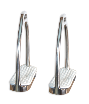 Estribo inglés inoxidable con taco "Los Nietos Dressage"