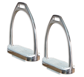 Estribo inglés inoxidable con taco "Los Nietos Dressage"