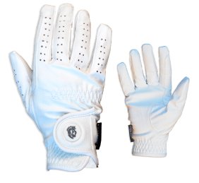 Guantes de equitación Serino 'Los Nietos Dressage' | Blanco