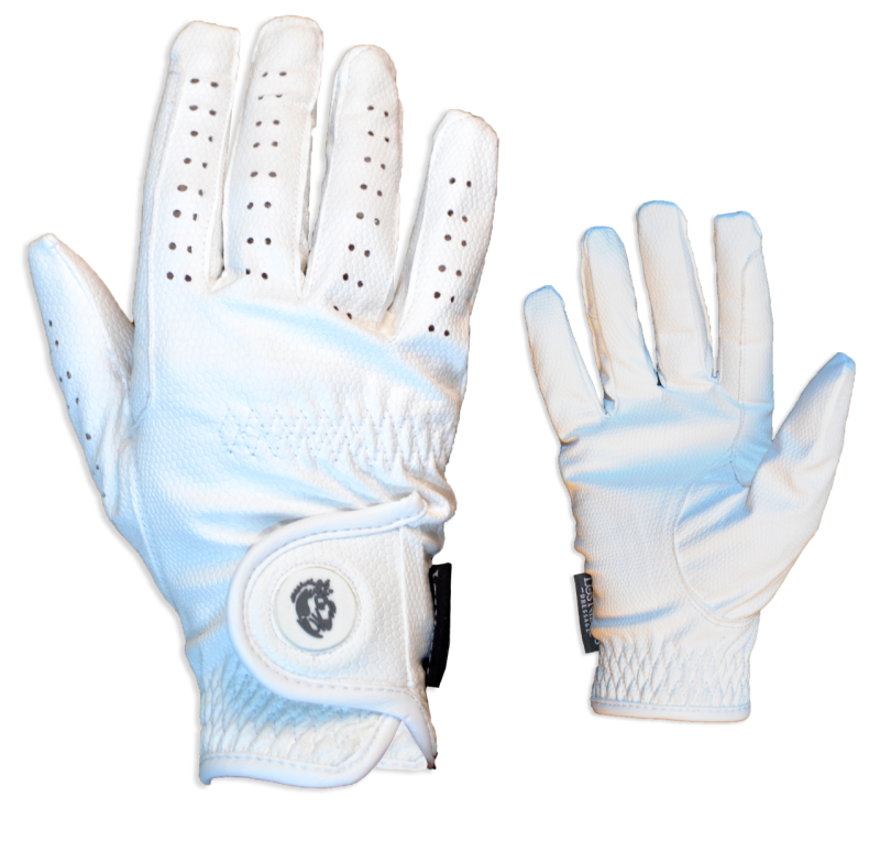 Guantes de equitación Serino 'Los Nietos Dressage' | Blanco