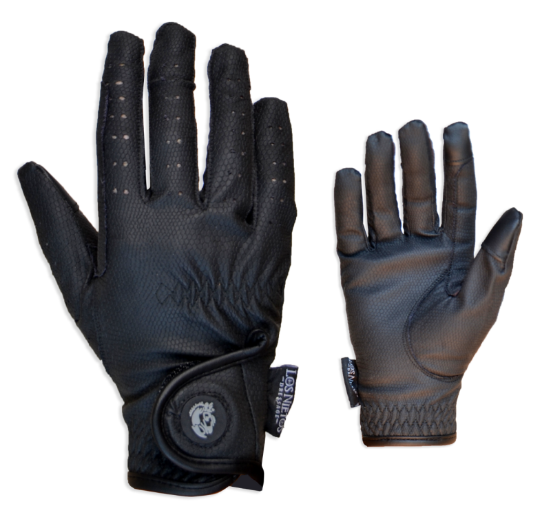 Guantes de equitación Serino 'Los Nietos Dressage' | Negro