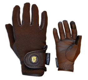 Guantes de equitación Confort 'Los Nietos Dressage' | Marrón