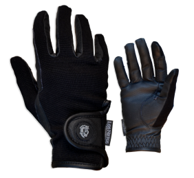 Guantes de equitación Confort 'Los Nietos Dressage' | Negro