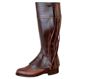 Polaina Serraje modelo Rocío 0220 | Castaña