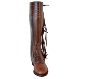 Polaina Serraje modelo Rocío 0220 | Castaña