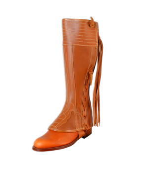 Polaina Serraje modelo Rocío 0220 | Natural