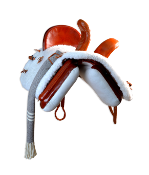 Silla vaquera amazonas de fibra Los Nietos modelo Ana | Color avellana