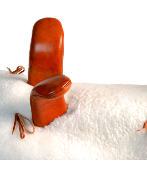 Silla vaquera amazonas de fibra Los Nietos modelo Ana | Color avellana