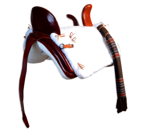 Silla vaquera amazonas de fibra Los Nietos modelo Ana | Color cereza