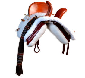 Silla vaquera amazonas de fibra Los Nietos modelo Ana | Color cereza