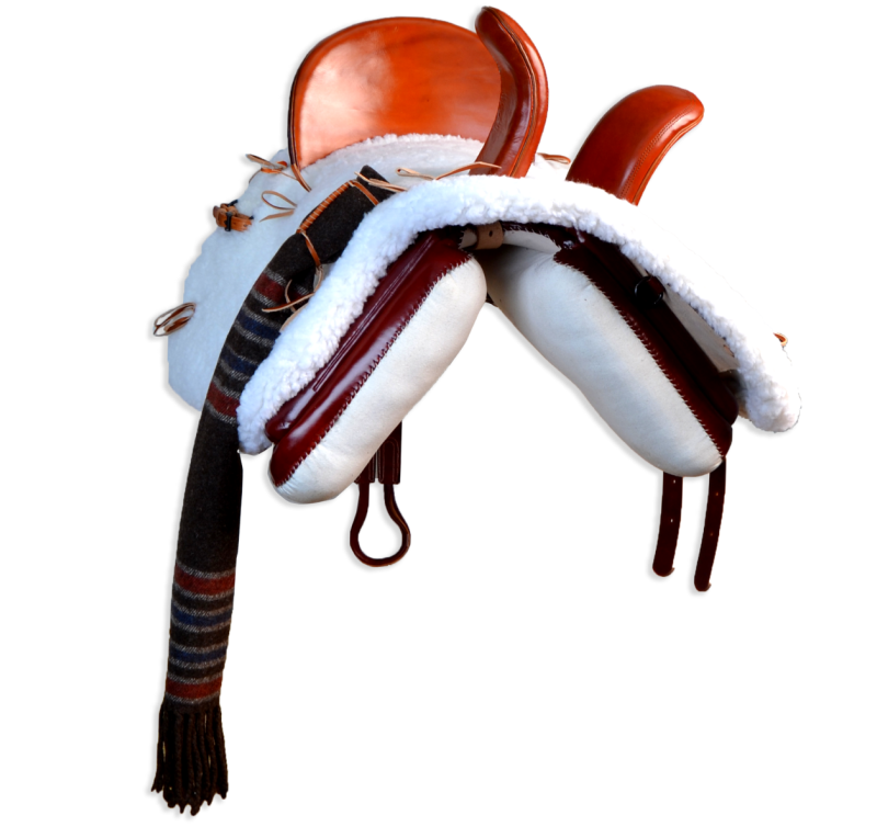 Silla vaquera amazonas de fibra Los Nietos modelo Ana | Color cereza