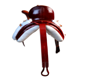 Silla vaquera amazonas de fibra Los Nietos modelo Ana | Color cereza