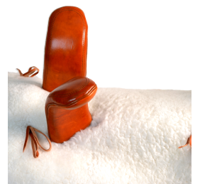 Silla vaquera amazonas de fibra Los Nietos modelo Ana | Color cereza