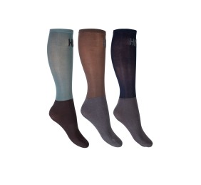 Calcetines de equitación HKM microalgodón| Pack de 3
