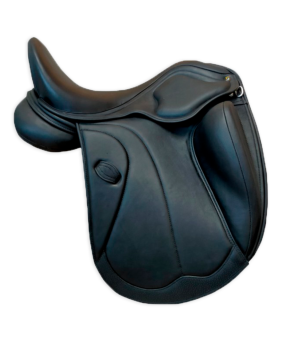 Silla de montar inglesa doma | Modelo 'Castel' | Negro