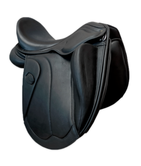 Pack silla de montar inglesa doma | Modelo 'Castel' | Negro