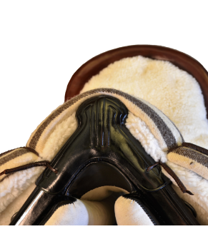 Silla de montar vaquera de fibra de carbono modelo Victoria | Negra