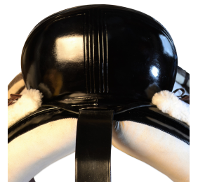 Silla de montar vaquera de fibra de carbono modelo Victoria | Negra