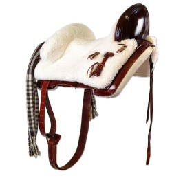 Silla de montar vaquera mixta de fibra de vidrio | Cereza