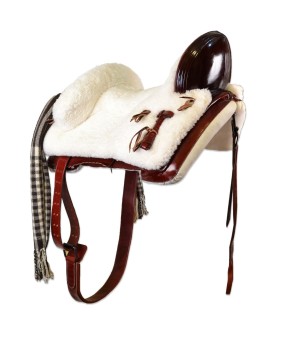 Silla de montar vaquera mixta de fibra de vidrio | Cereza