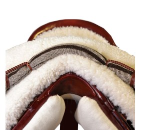 Silla de montar vaquera mixta de fibra de vidrio | Cereza