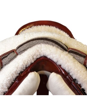 Silla de montar vaquera mixta de fibra de vidrio | Cereza