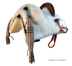 Silla de montar vaquera 'Tauro' mixta para niños | Negra