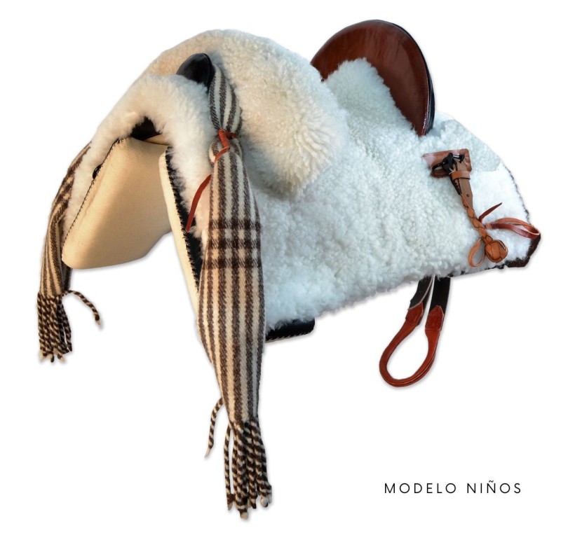 Silla de montar vaquera 'Tauro' mixta para niños | Negra