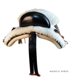 Silla de montar vaquera 'Tauro' mixta para niños | Negra