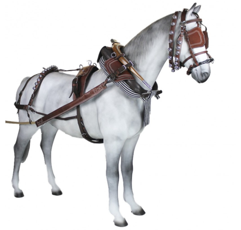 Enganche Calesero Nylon-Cuero