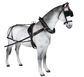 Enganche collarón de cuero y nylon