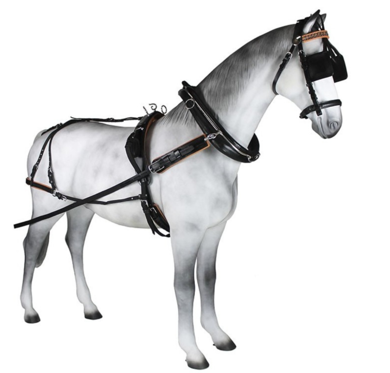 Enganche collarón de cuero y nylon