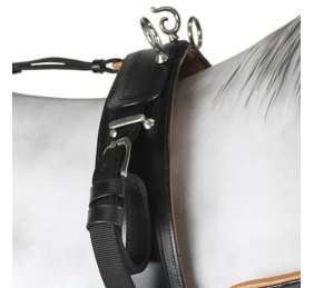 Enganche collarón de cuero y nylon