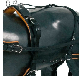 Enganche collarón de cuero y nylon