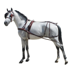 Enganche poni | Shetland cuero - nylon