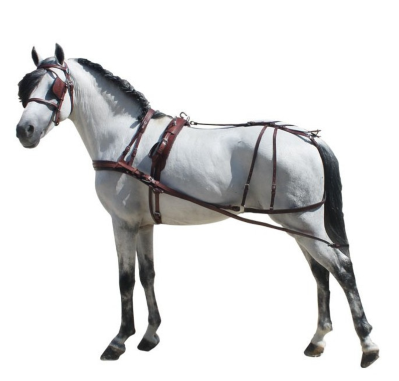 Enganche poni | Shetland cuero - nylon