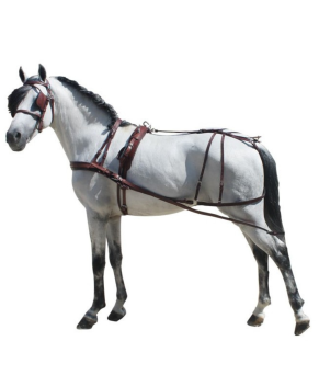 Enganche poni | Shetland cuero - nylon