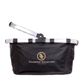 Cesta de aseo de caballos negra BR