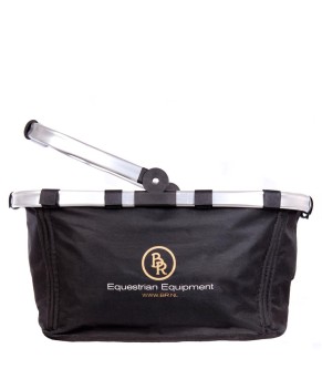 Cesta de aseo de caballos negra BR