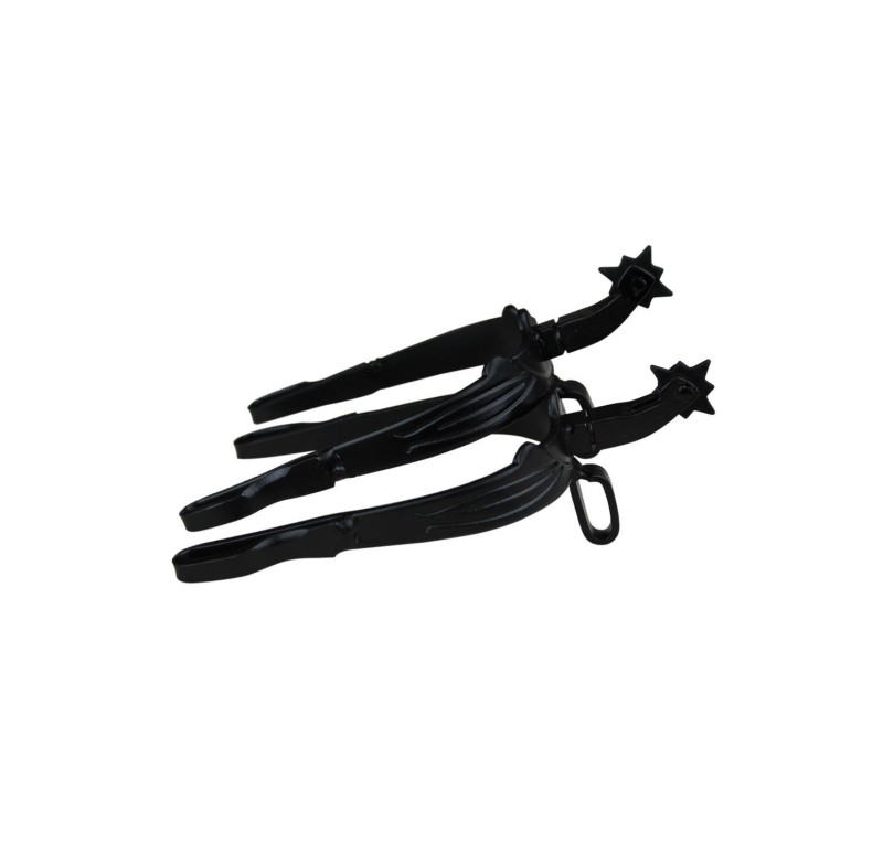 Espuela vaquera | Gallo normal | Ruleta vaquera pavonada