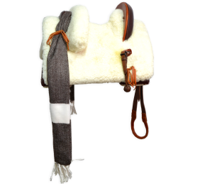 Silla de montar vaquera 'Tauro' mixta para niños | Chocolate