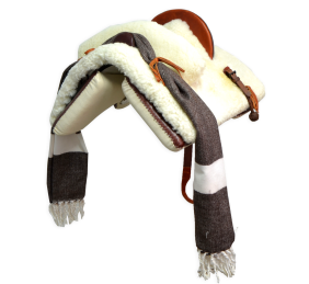 Silla de montar vaquera 'Tauro' mixta para niños | Chocolate