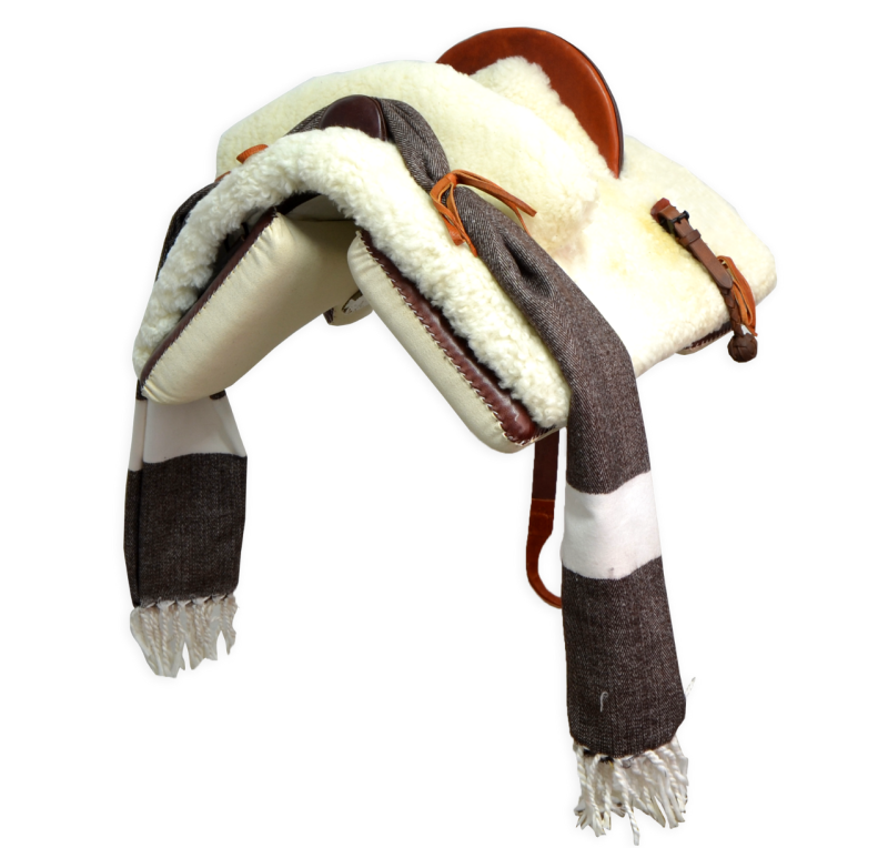 Silla de montar vaquera 'Tauro' mixta para niños | Chocolate