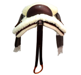 Silla de montar vaquera 'Tauro' mixta para niños | Chocolate