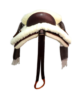 Silla de montar vaquera 'Tauro' mixta para niños | Chocolate