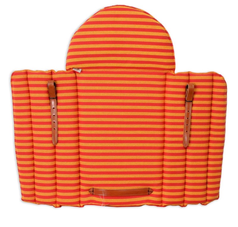 Grupera de lona con protección de concha | Rojo - Amarillo