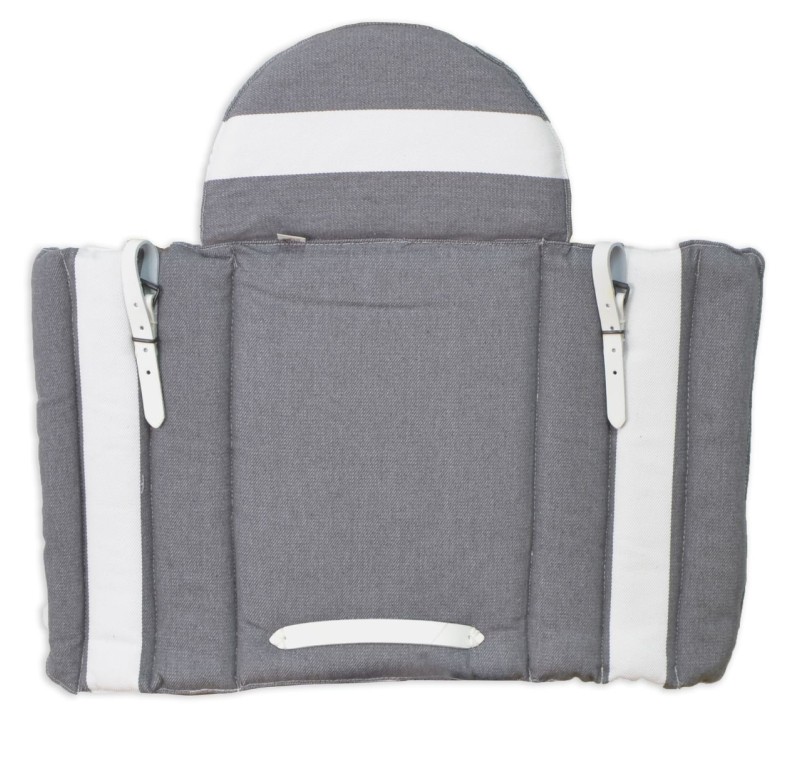 Grupera de lona con protección de concha | Gris - Blanco