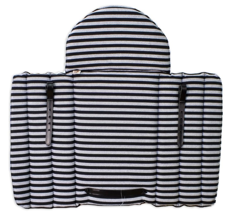 Grupera de lona con protección de concha | Negro - Gris