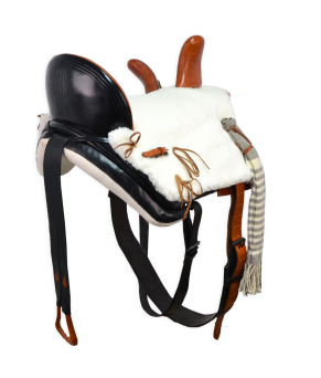 Silla de montar amazonas 'Los Nietos' | Modelo 'Centenaria' | Negra